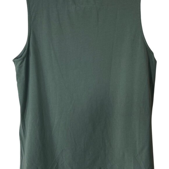 2 Christopher & Banks Tank Tops Black Green Size L Large Mock Neck - Picture 2 of 9